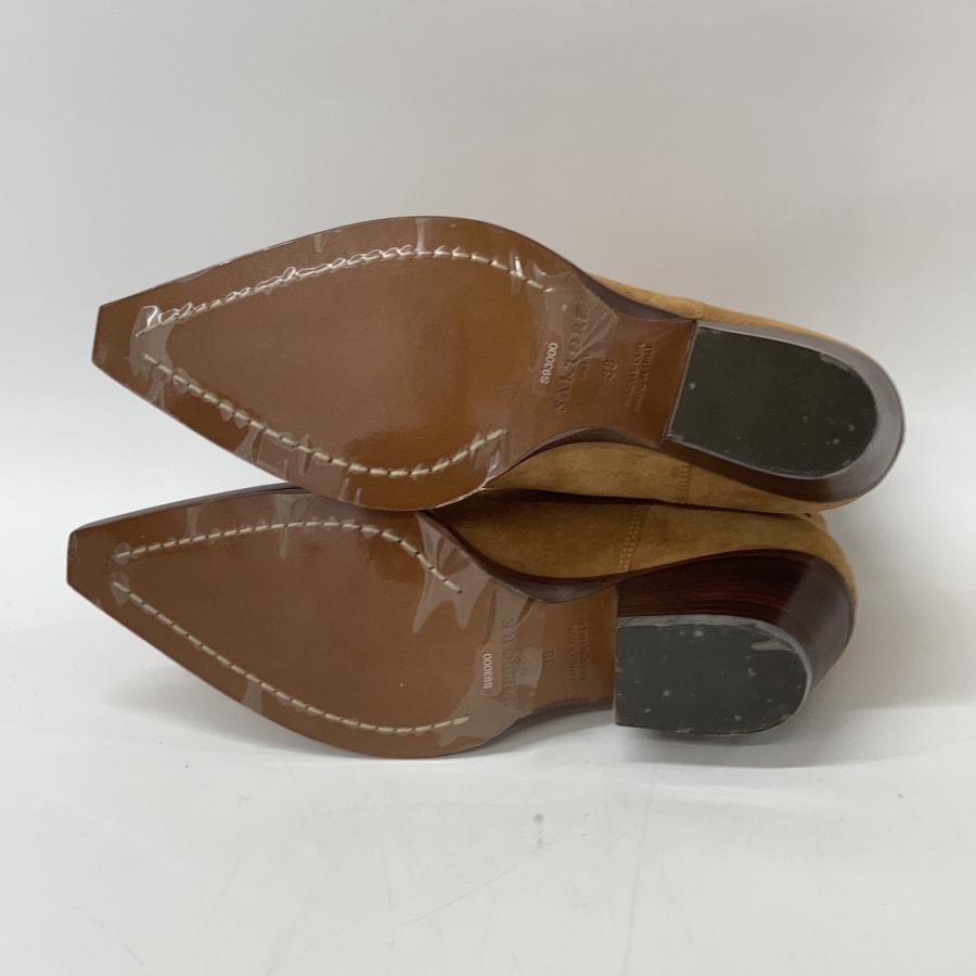 SARTORE（サルトル） 新品同様 スウェード スクエアトゥ ミドルカット