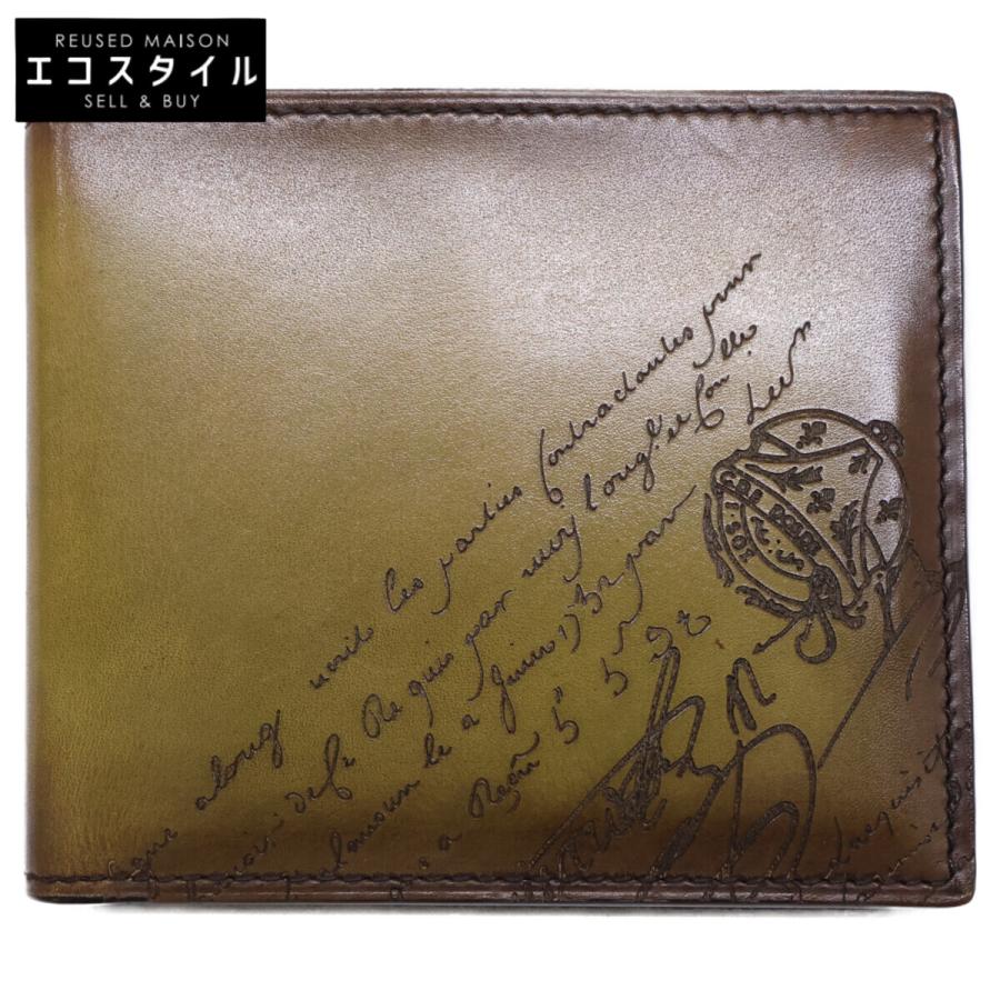 新品未使用 berluti ベルルッティ マコレ スクリットレザー コンパクト