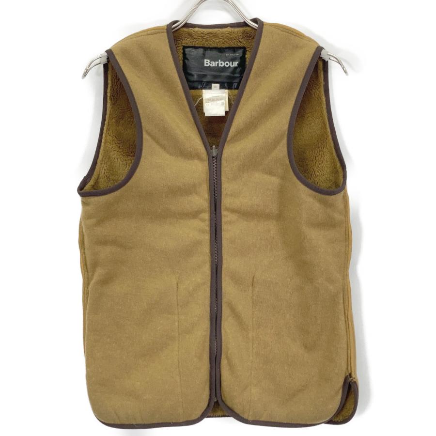 【1/10まで】Barbour ファー ベスト 34サイズ（ブラウン） Barbour バブアー ブラウン ファー ビデイル用 ライナーベスト 34