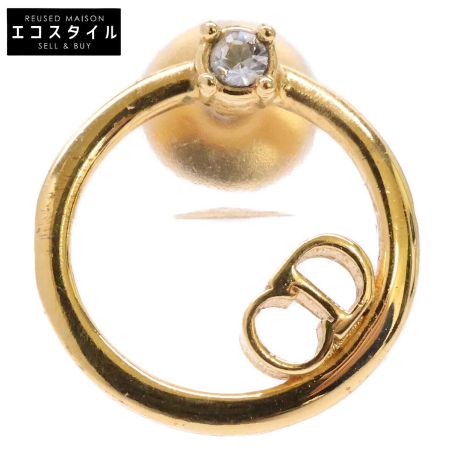 Christian Dior クリスチャンディオール　ピアス　レディース　片耳 Christian Dior クリスチャンディオール CDモチーフ ラインストーン