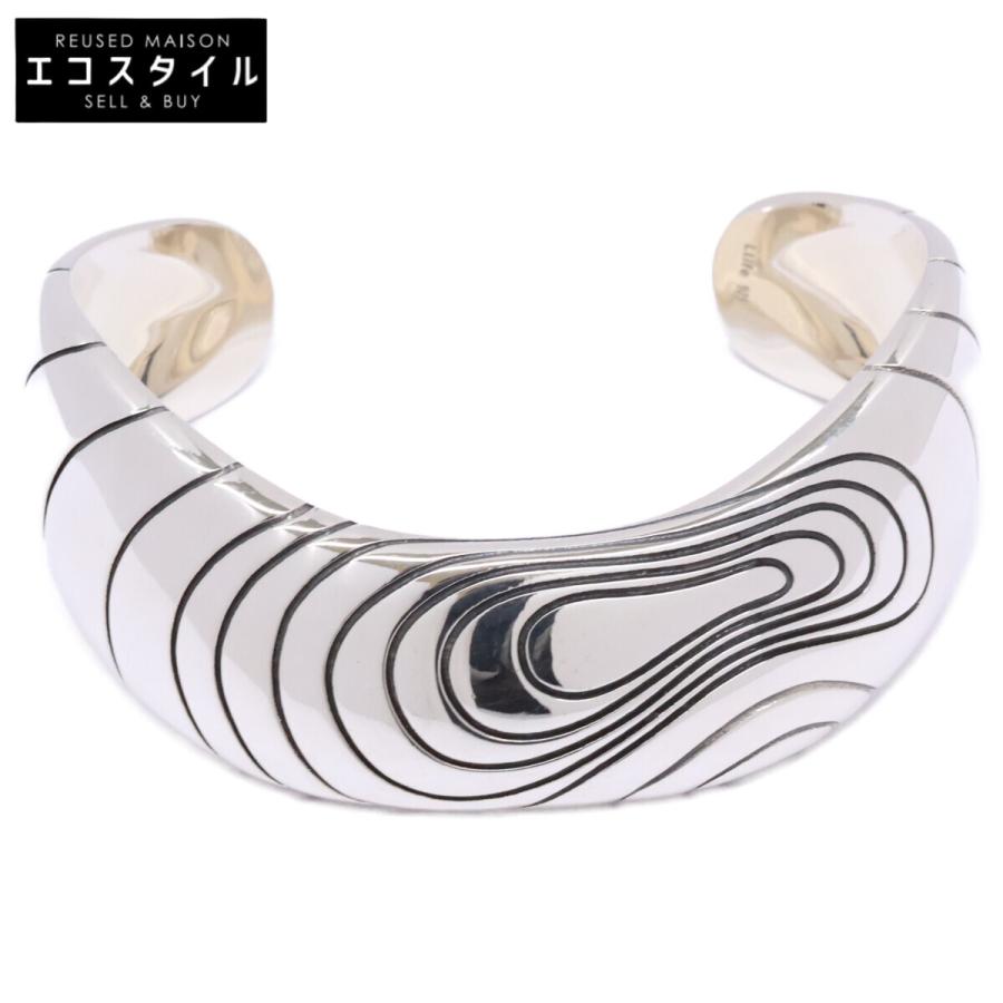 新品同様 LIDNM リドム Llife ライフ 925 FLAQUE バングル シルバー