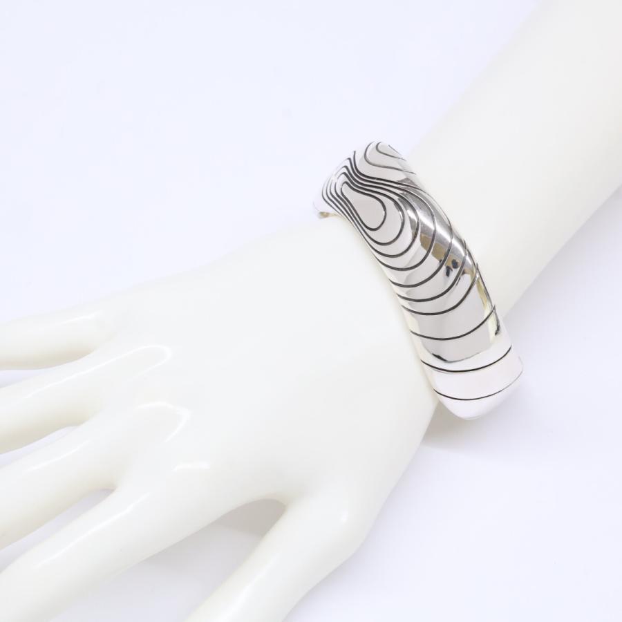 新品同様 LIDNM リドム Llife ライフ 925 FLAQUE バングル シルバー