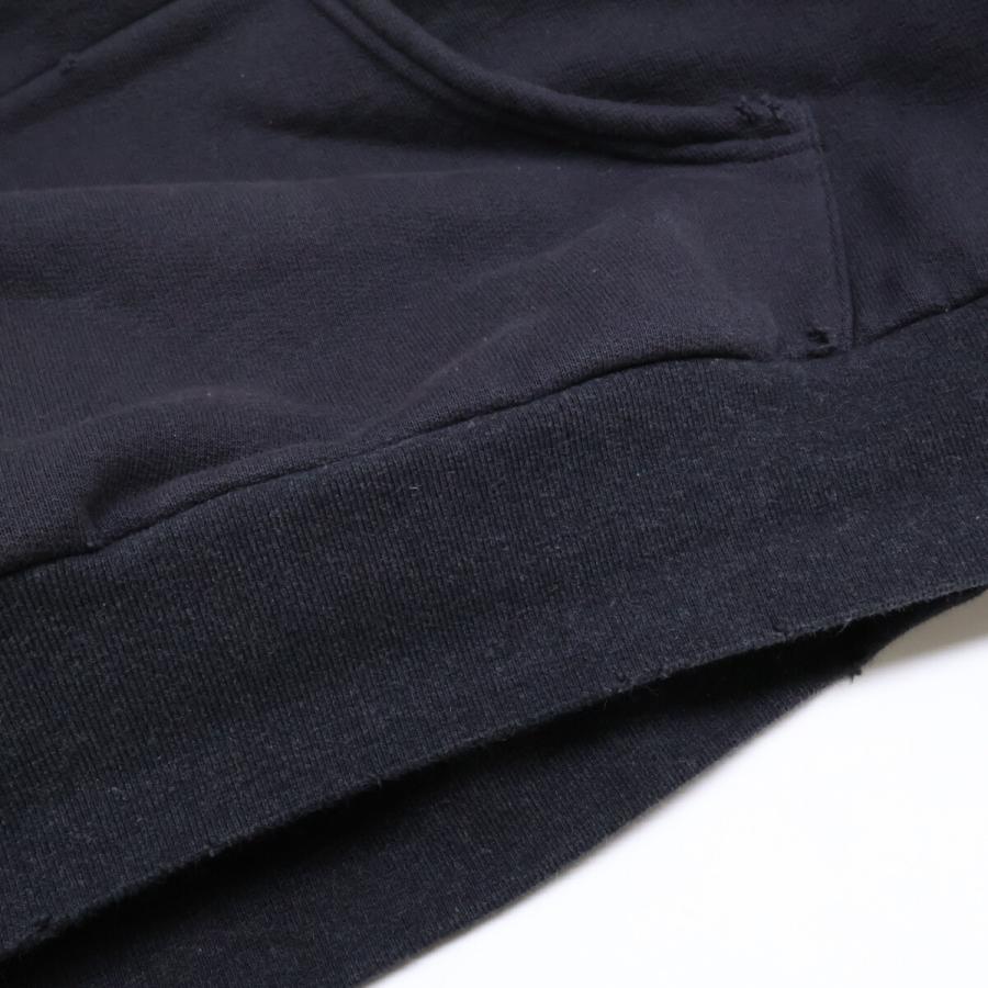 国内正規/  DIOR ディオール 343J691A0878 ダメージ加工 プルオーバー パーカー/ トップス XL ブラック メンズの画像