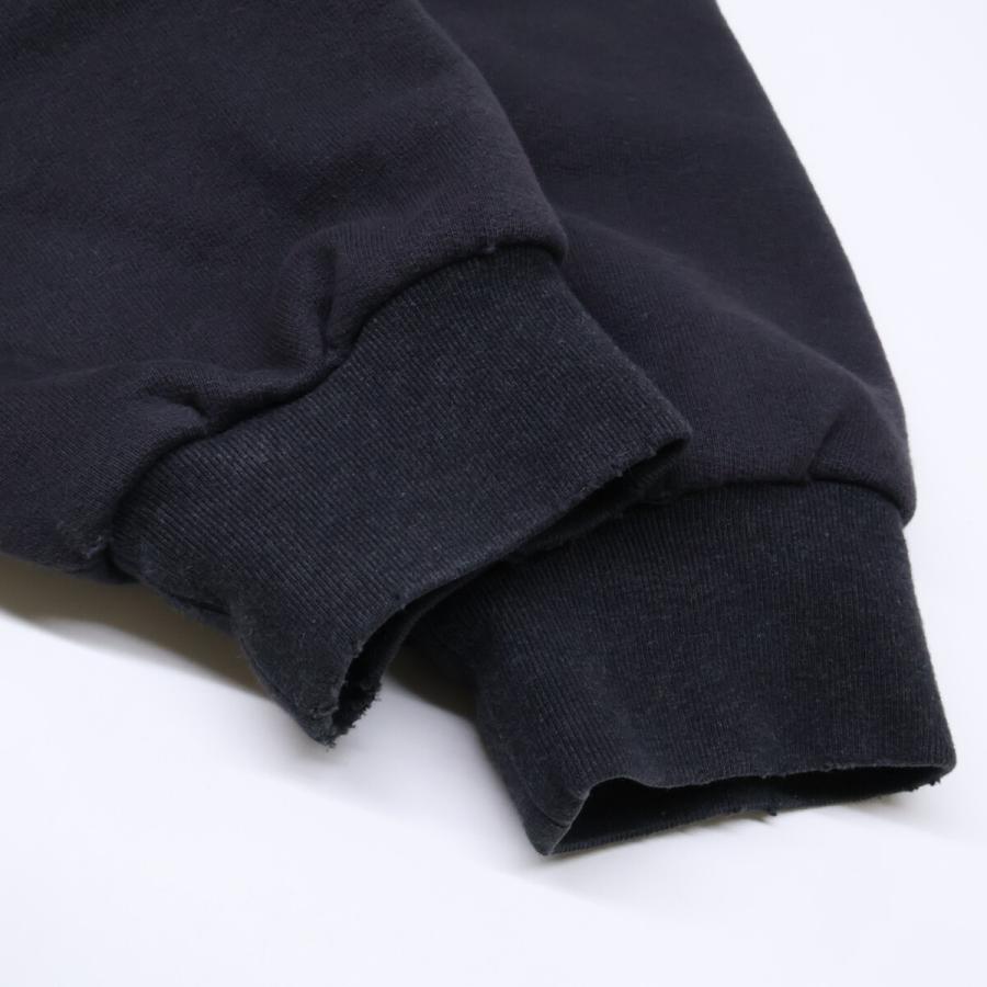 国内正規/  DIOR ディオール 343J691A0878 ダメージ加工 プルオーバー パーカー/ トップス XL ブラック メンズの画像