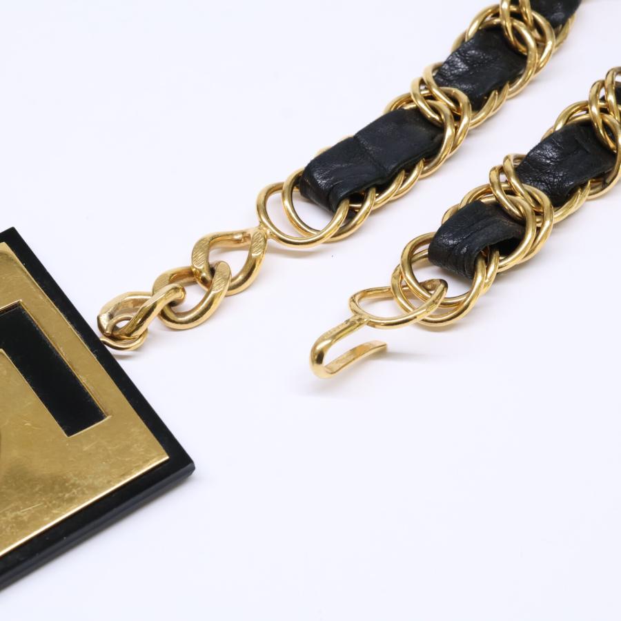 CHANEL（シャネル） GP ラムレザー ナンバー5プレート チェーン ベルト