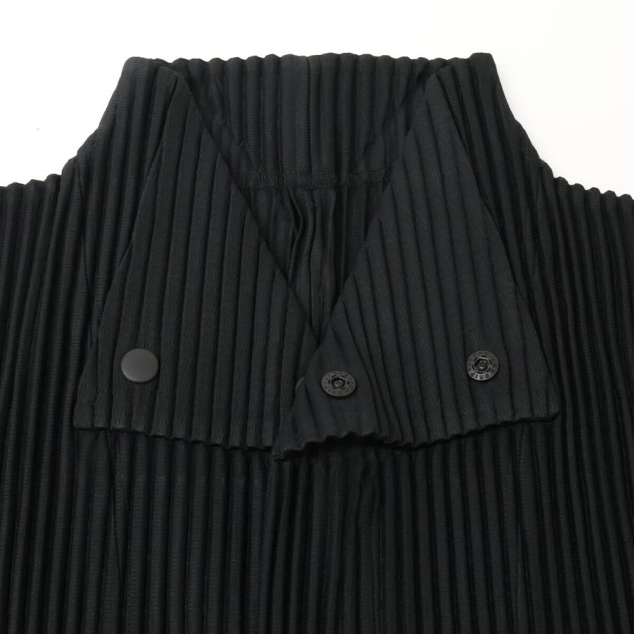 オムプリッセ　イッセイミヤケ　タックド　ブラック　黒　サイズ3 HOMME PLISSE ISSEY MIYAKE オムプリッセ イッセイミヤケ ブラック