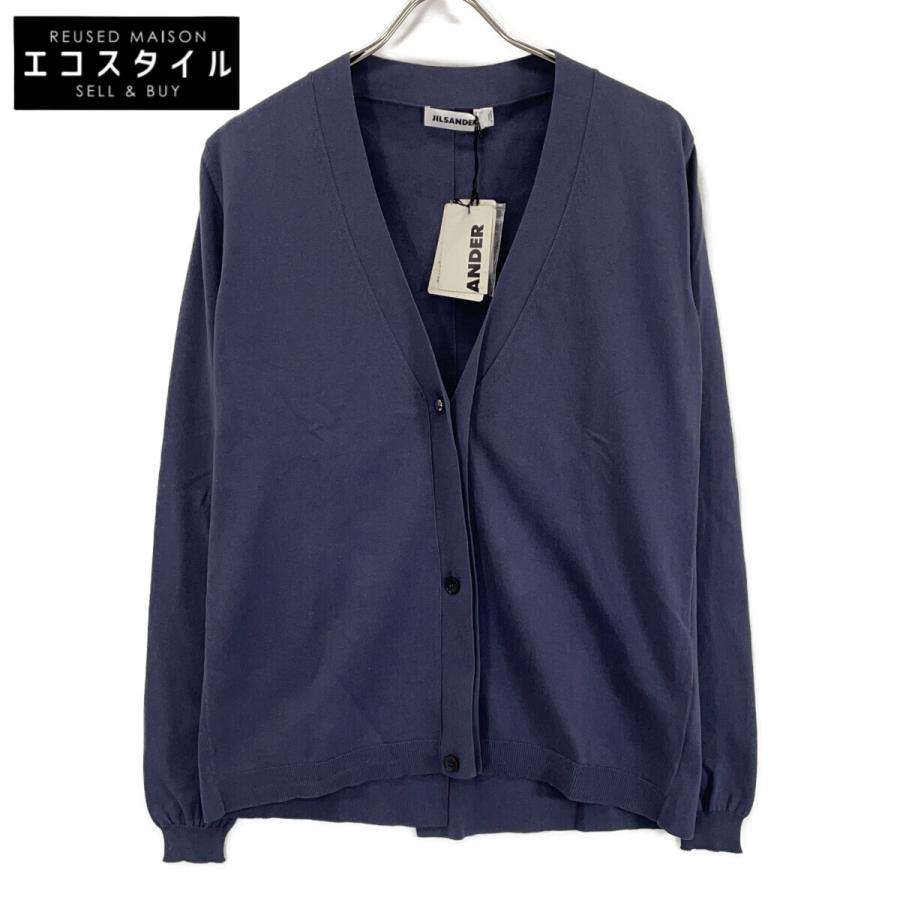 JIL SANDER ネイビー カーディガン JIL SANDER（ジルサンダー） ネイビー MW754090WY240208 コットン