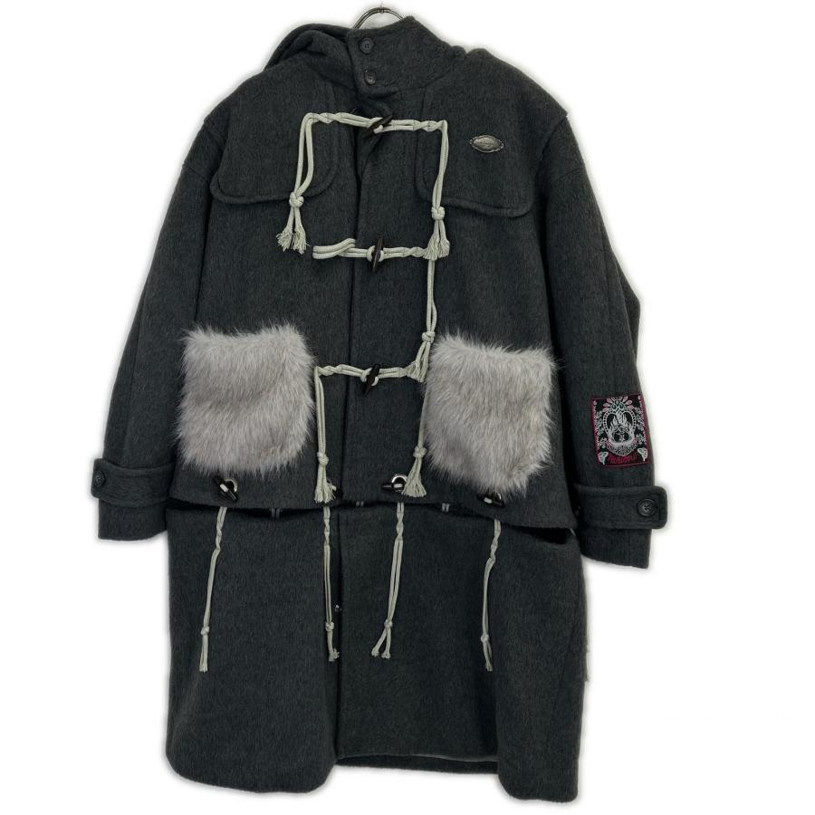 rurumu: ルルムウ グレー rrm25AW-CT01 うさ耳ファー ディタッチャブル