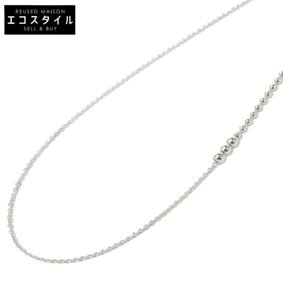 【廃盤レアモデル】TIFFANY＆CO ティファニー ビーズチェーン 20in ティファニー コピー ネックレス ハート モチーフ シルバービーズ