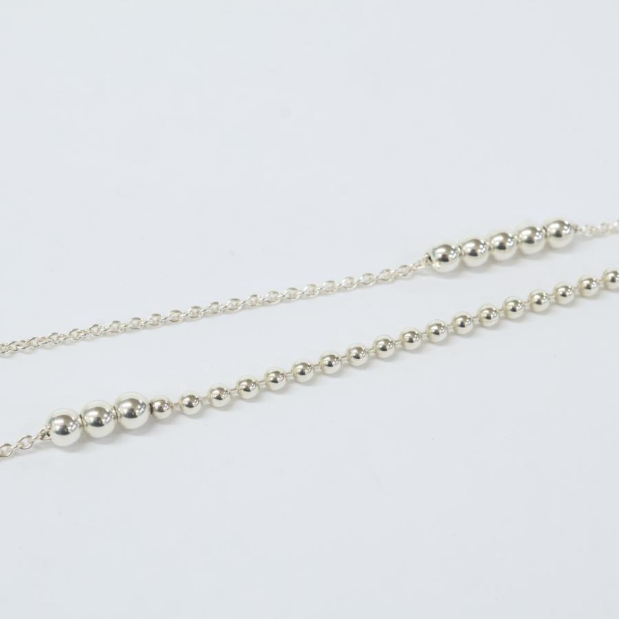 【廃盤レアモデル】TIFFANY＆CO ティファニー ビーズチェーン 20in TIFFANY&Co.（ティファニー） 新品同様 AG925 ミックスビーズ チェーン