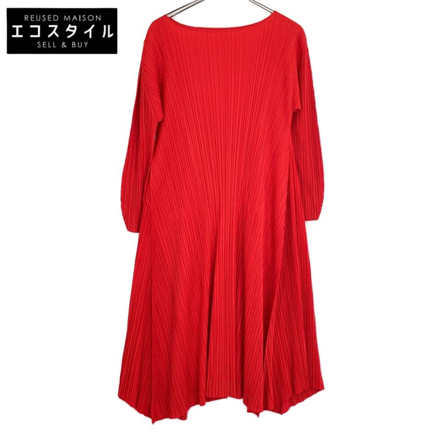 PLEATS PLEASE プリーツプリーズ レッド PP53-JH205 ボートネック