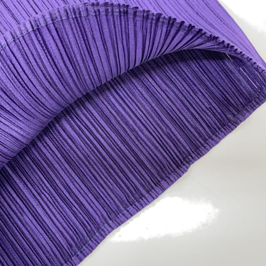 プリーツプリーズ ﾊﾟｰﾌﾟﾙ/ｺﾞｰﾙﾄﾞ PP03-JK663 ﾁｪｰﾝ刺繍ﾀﾝｸﾄｯﾌﾟ 3 PLEATS PLEASE プリーツプリーズ パープル/ゴールド PP03-JK663