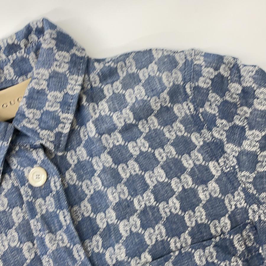 GUCCI（グッチ） GGジャカード 740203 ロングシャツ/ワンピース ブルー