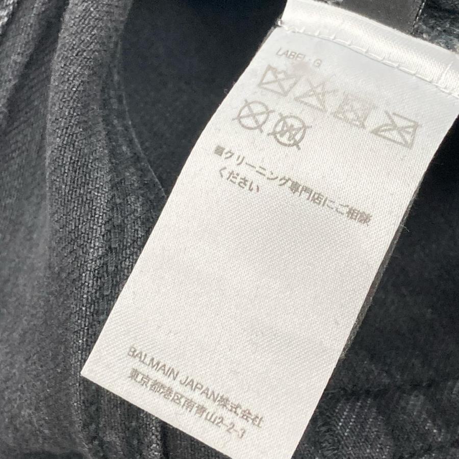 BALMAIN（バルマン） S8H9131T149D ブラック ダメージ加工 バイカー