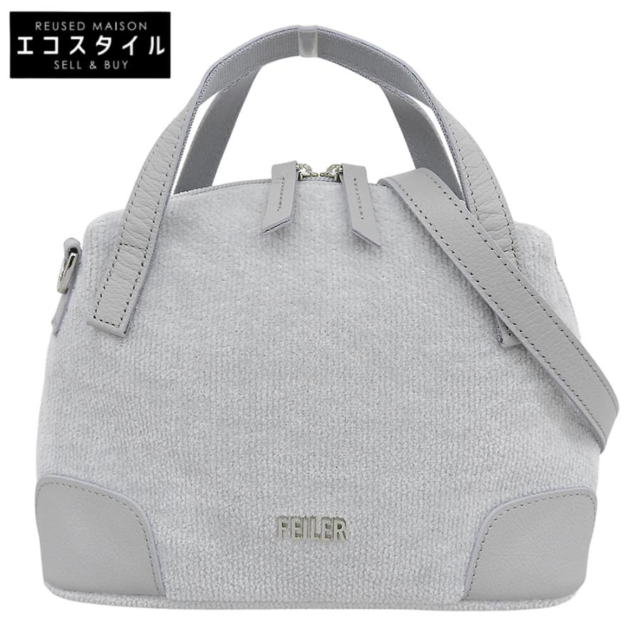 FEILER フェイラー ユニ　ミニショルダーバッグ グレー 2way 未使用 フェイラー ユニ ミニショルダーバッグ ライトグレー 新品タグ付き
