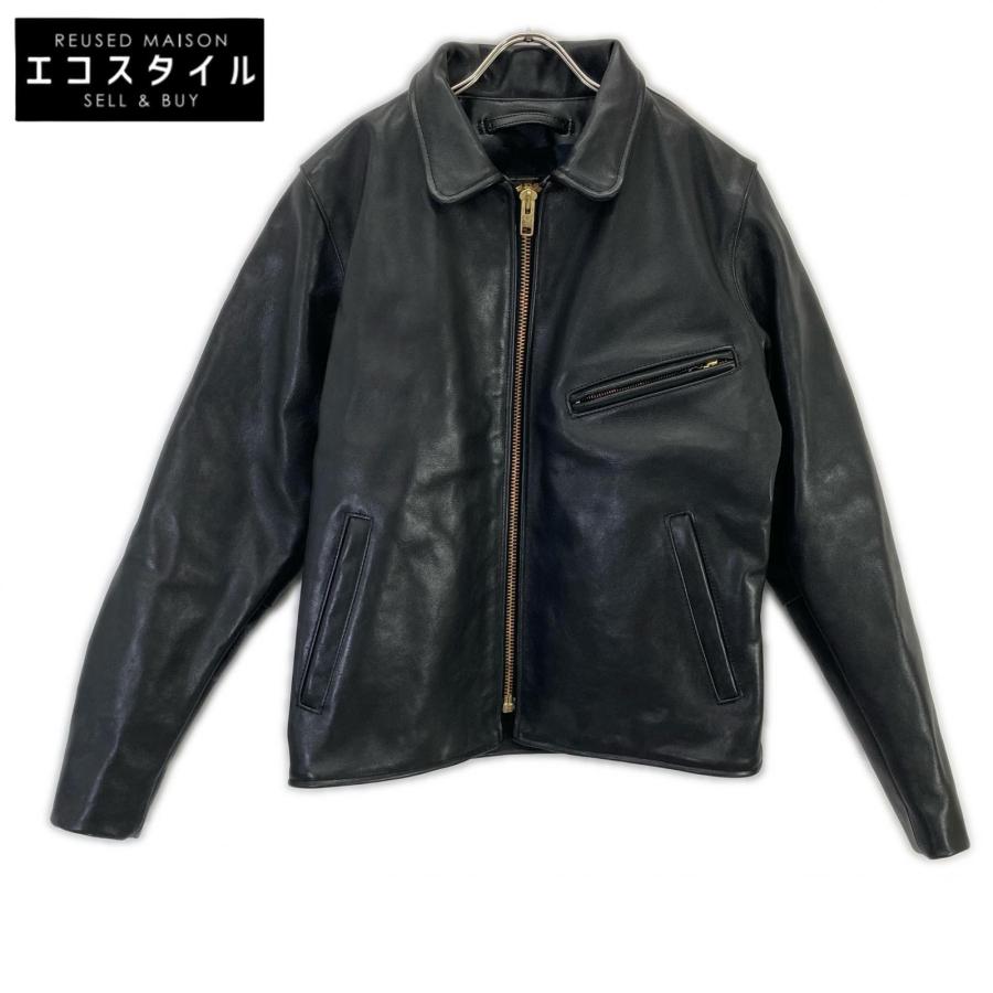 VANSON（バンソン） 83145A 03 ブラック シングルライダースジャケット 