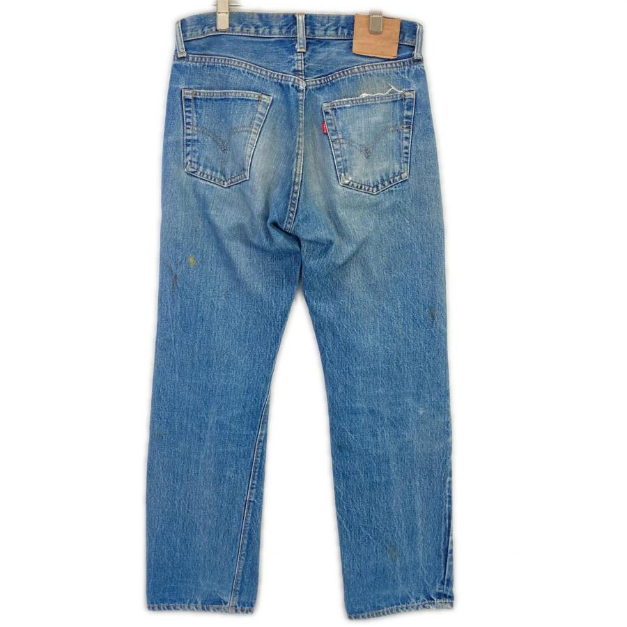 LEVI‘S リーバイス 66前期 ブルー ボタン裏6 ポケット裏シングル スモールe ボタンフライデニムパンツ ブルー ボトムス デニム メンズ 中古_2
