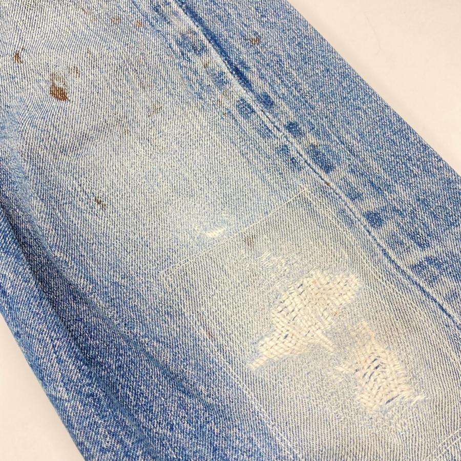 LEVI‘S リーバイス 66前期 ブルー ボタン裏6 ポケット裏シングル スモールe ボタンフライデニムパンツ ブルー ボトムス デニム メンズ 中古_5