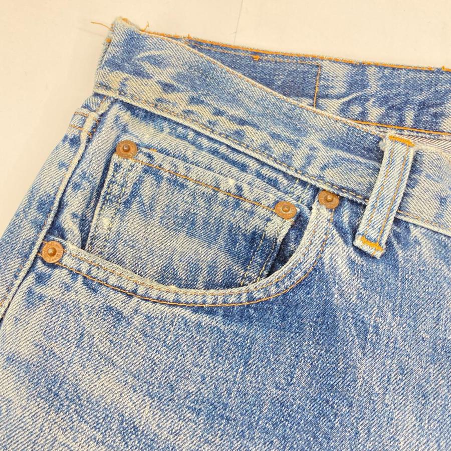LEVI‘S リーバイス 66前期 ブルー ボタン裏6 ポケット裏シングル スモールe ボタンフライデニムパンツ ブルー ボトムス デニム メンズ 中古_8