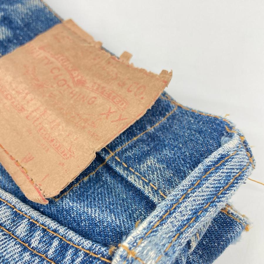 LEVI‘S リーバイス 66前期 ブルー ボタン裏6 ポケット裏シングル スモールe ボタンフライデニムパンツ ブルー ボトムス デニム メンズ 中古_9