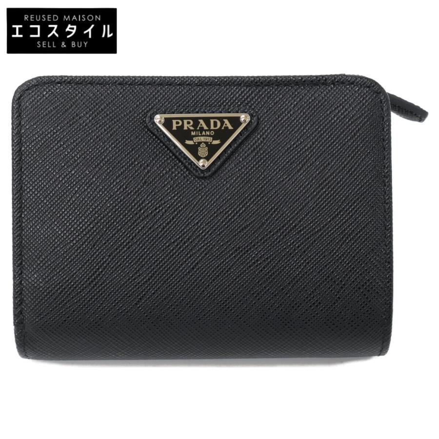 PRADA（プラダ） 新品同様 サフィアーノトライアングル 財布 メンズ
