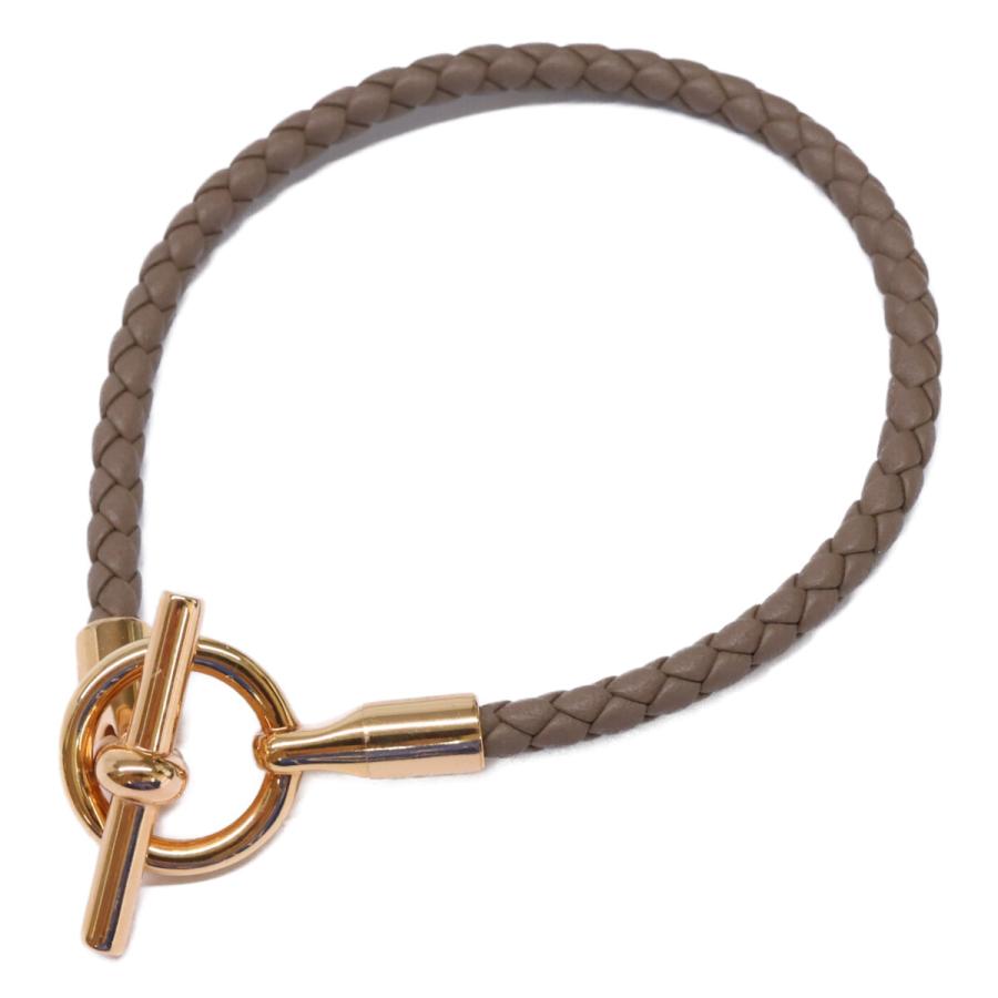 P913 エルメス グレナン レザー 高級感 バングル ブレスレット レディース HERMES（エルメス） ブレスレット レザーブレスレット グレナン