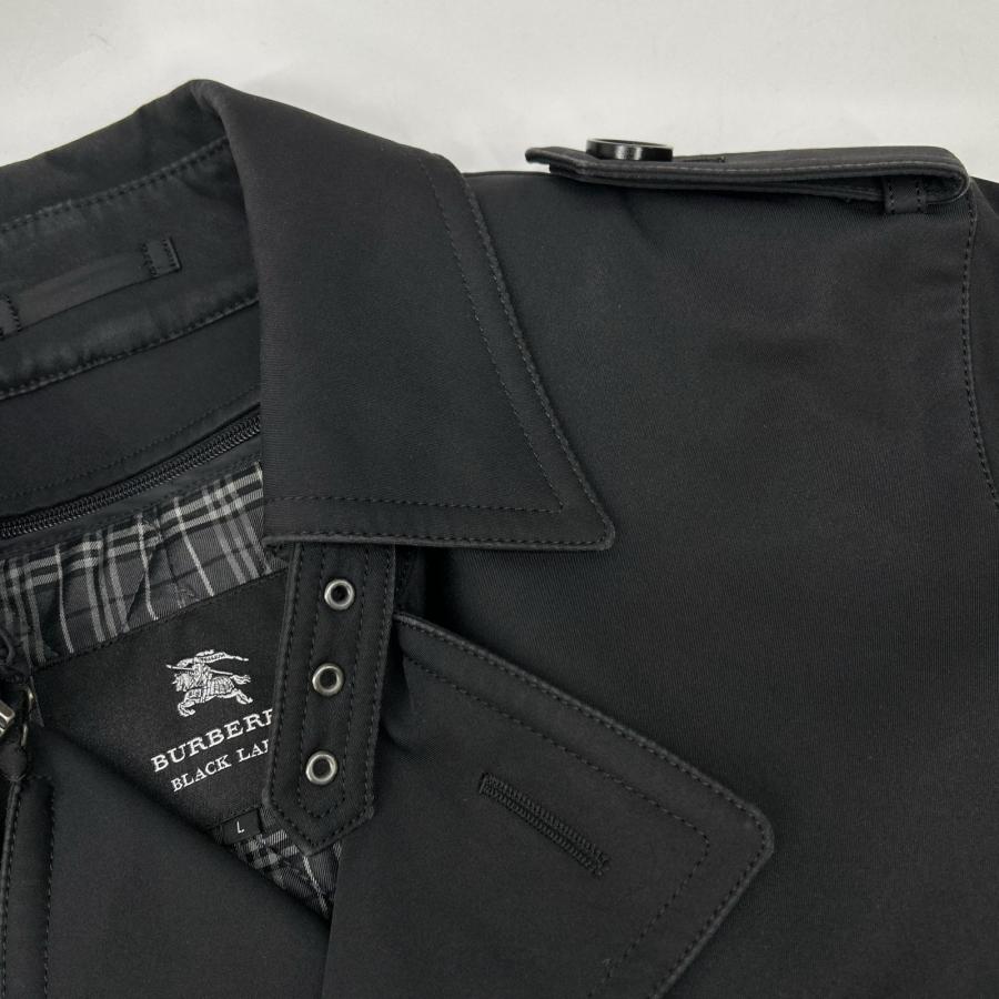 Burberry Black Label バーバリーブラックレーベル ブラック BMA14-313-09 ショート丈トレンチコート L BURBERRY BLACK LABEL（バーバリーブラックレーベル） ブラック BMA14