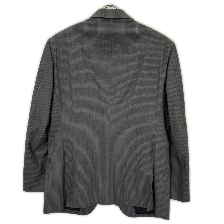 BURBERRY BLACK LABEL チャコール ピンストライプ D1H35-810-07 2ピース シングルスーツ 38/38 メンズ_5