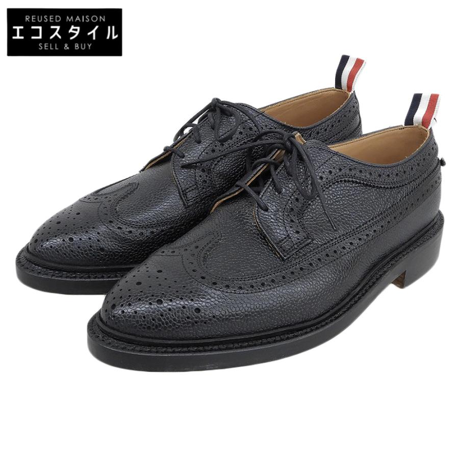 新品同様 THOM BROWNE トムブラウン シボ ロングウィング フルブローグ 