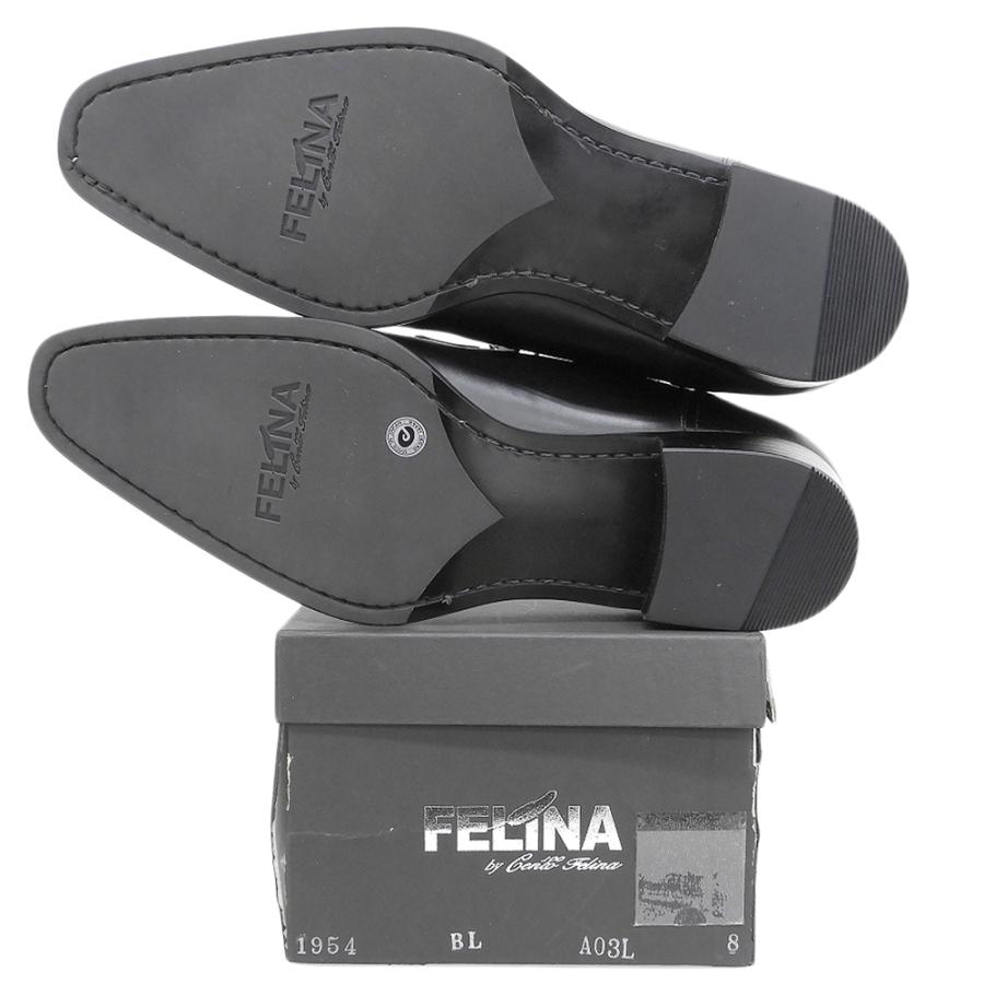 Cento Felina チェントフェリーナ 新品同様 ドレスシューズ メンズ 黒 ブラック 8 1954 8 新品同様 Cento Felina チェントフェリーナ ドレスシューズ メンズ 黒