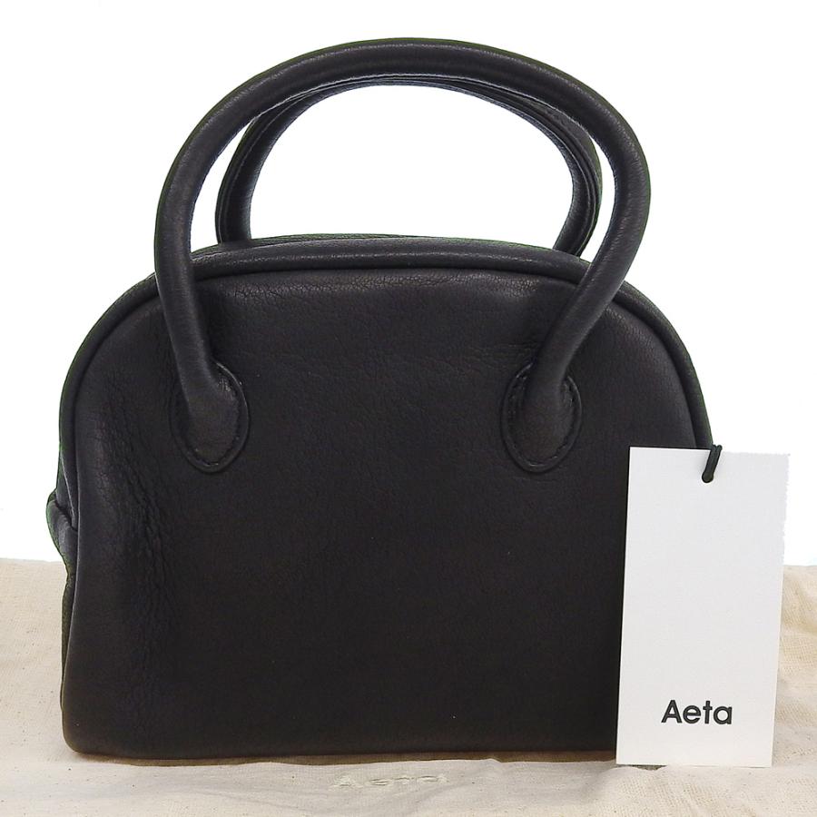 美品 Aeta アエタ ボストンミニ ディアレザー ハンドバッグ レディース