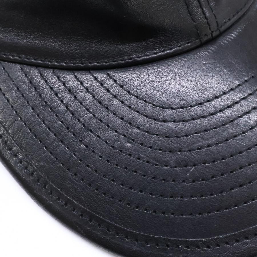 美品 UNNAMED HEADWEAR アンネームドヘッドウェア LEATHER CAP レザー