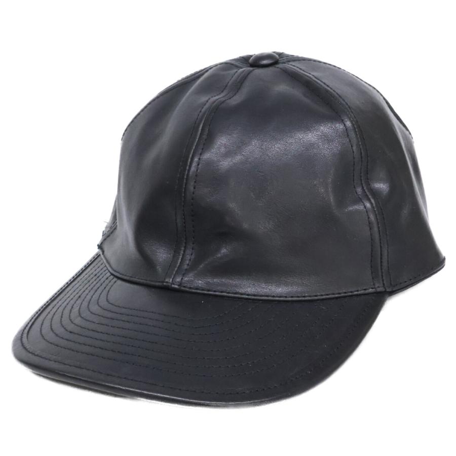 美品 UNNAMED HEADWEAR アンネームドヘッドウェア LEATHER CAP レザー