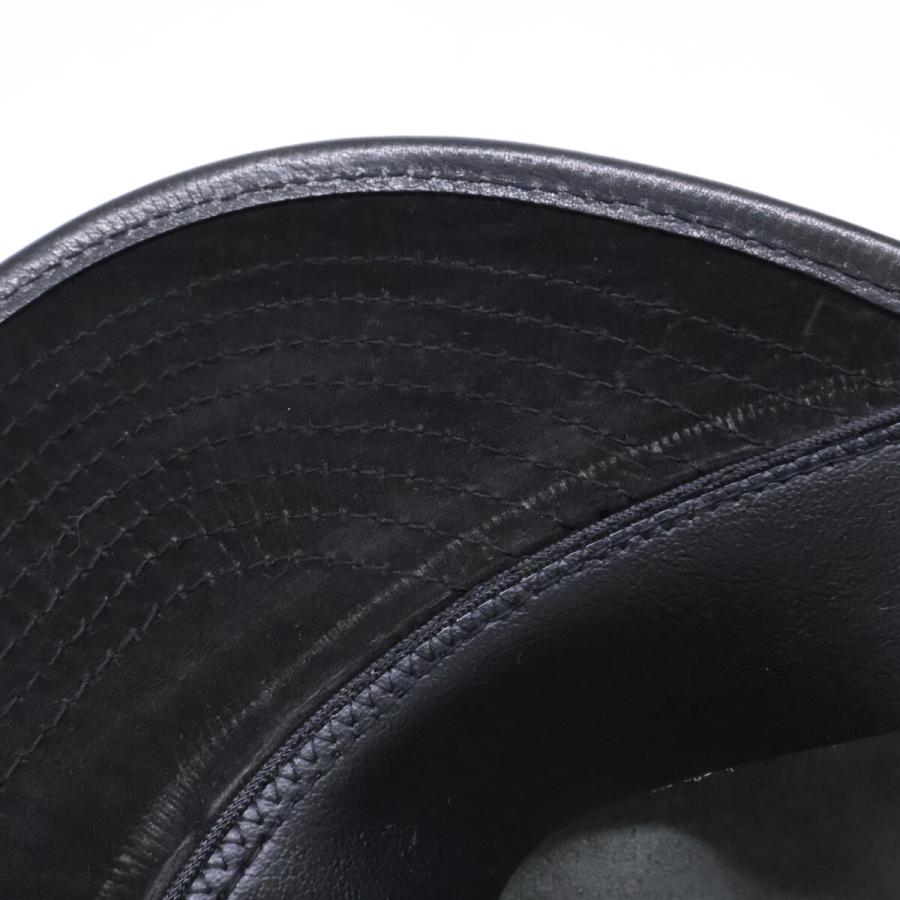 美品 UNNAMED HEADWEAR アンネームドヘッドウェア LEATHER CAP レザー