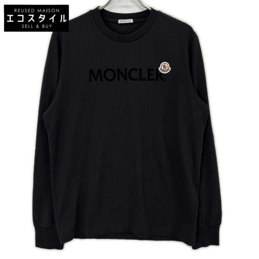MONCLER（モンクレール） ブラック 25年製 LS ヴィンテージ加工 長袖 T