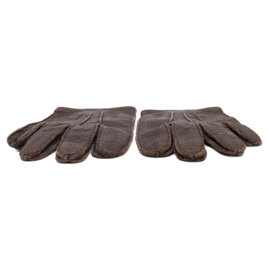 美品 DENTS デンツ 15-1043 ペッカリー 裏地なし グローブ 7 1/2