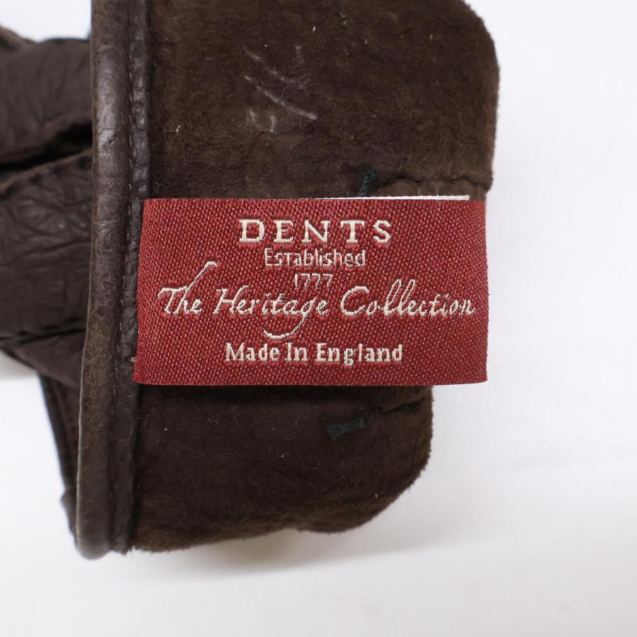 美品 DENTS デンツ 15-1043 ペッカリー 裏地なし グローブ 7 1/2