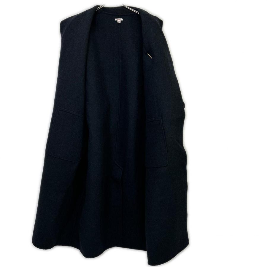 MASU エム エー エス ユー チャコール ウール over robe coat 20AW