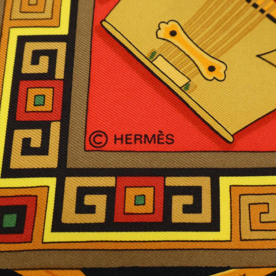 HERMES エルメス MUSIQUE DES DIEUX 神々の音楽 シルク カレ90