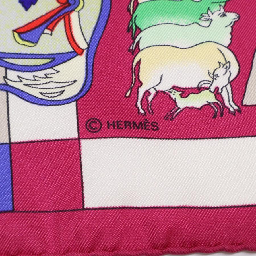 HERMES エルメス Fantaisies Indiennes 眩惑のインド シルク カレ90