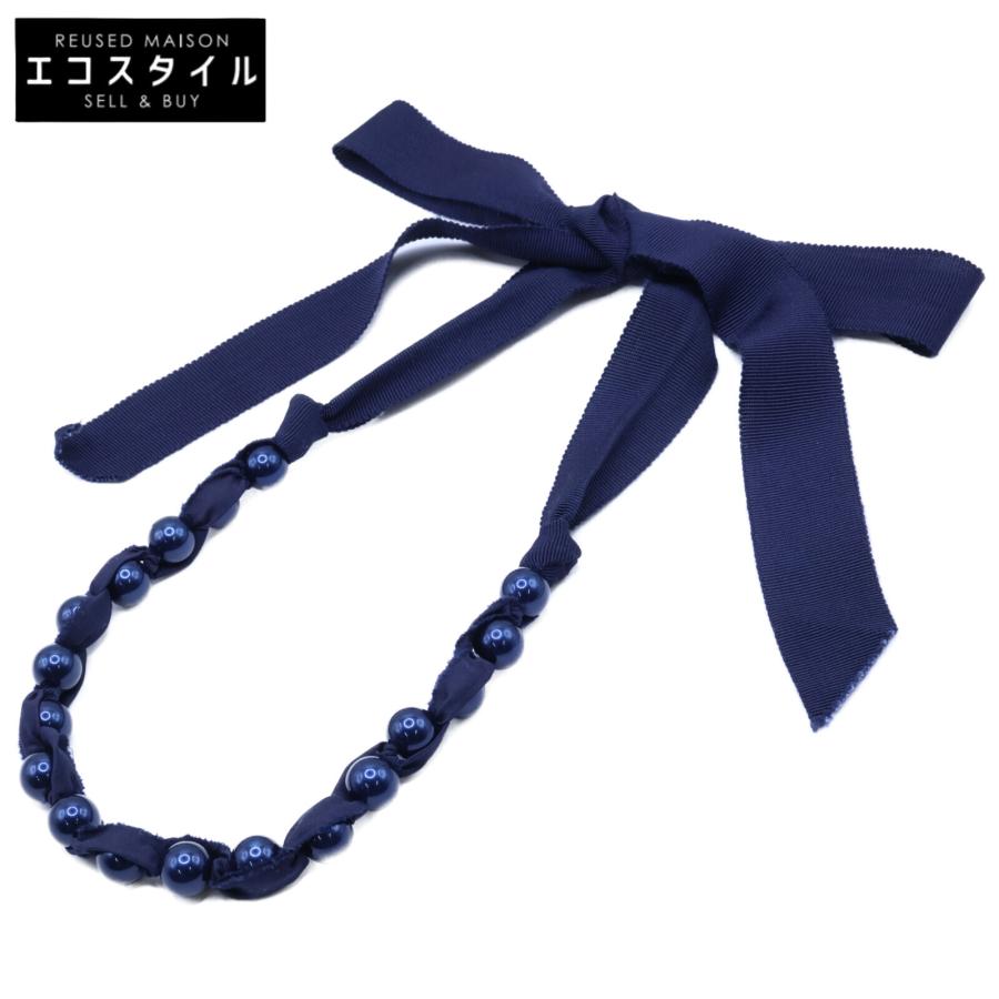 LANVIN（ランバン） AW31AHTOMP4A ビーズ グログランリボン チョーカー 