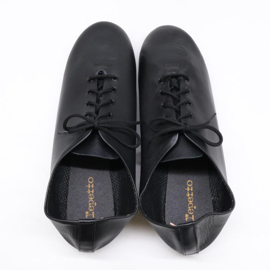 新品同様/ Repetto レペット 51202-7-50013 Jazz レザー バレエ