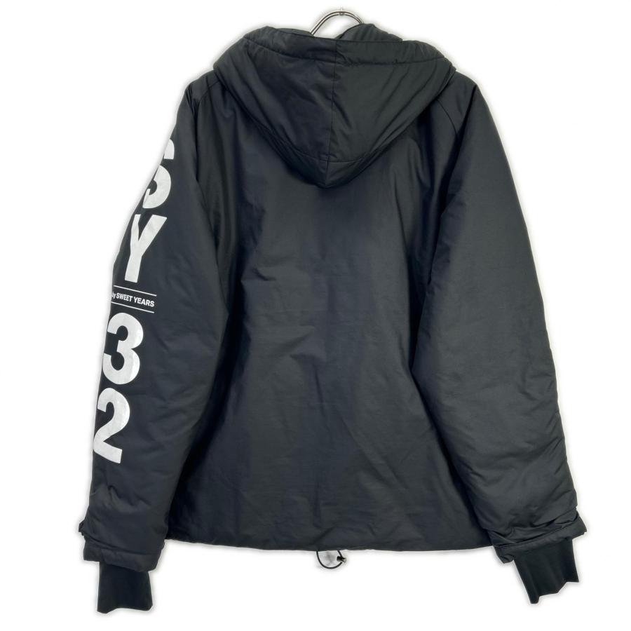 SY32 by SWEET YEARS SHIELD LOGO 中綿ジャケット XL 黒 : ブランド 