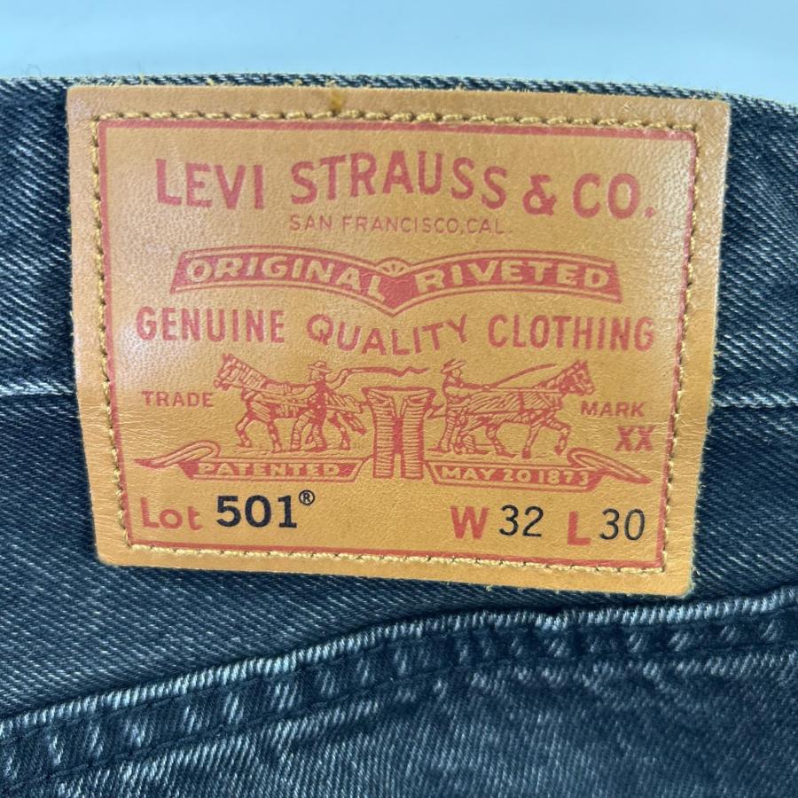 Levi's（リーバイス） LEVI'S ×EDIFICE ブラック 501 ストレートデニム