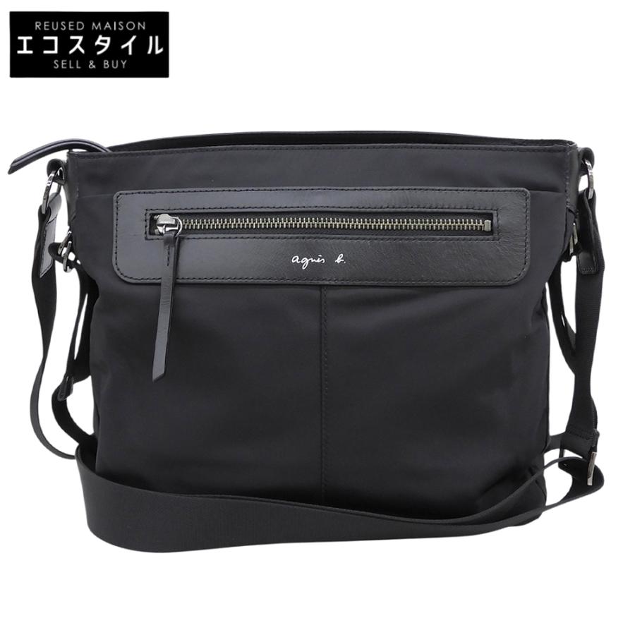 美品 agnes b アニエスベー ナイロン クロスボディバッグ ショルダー