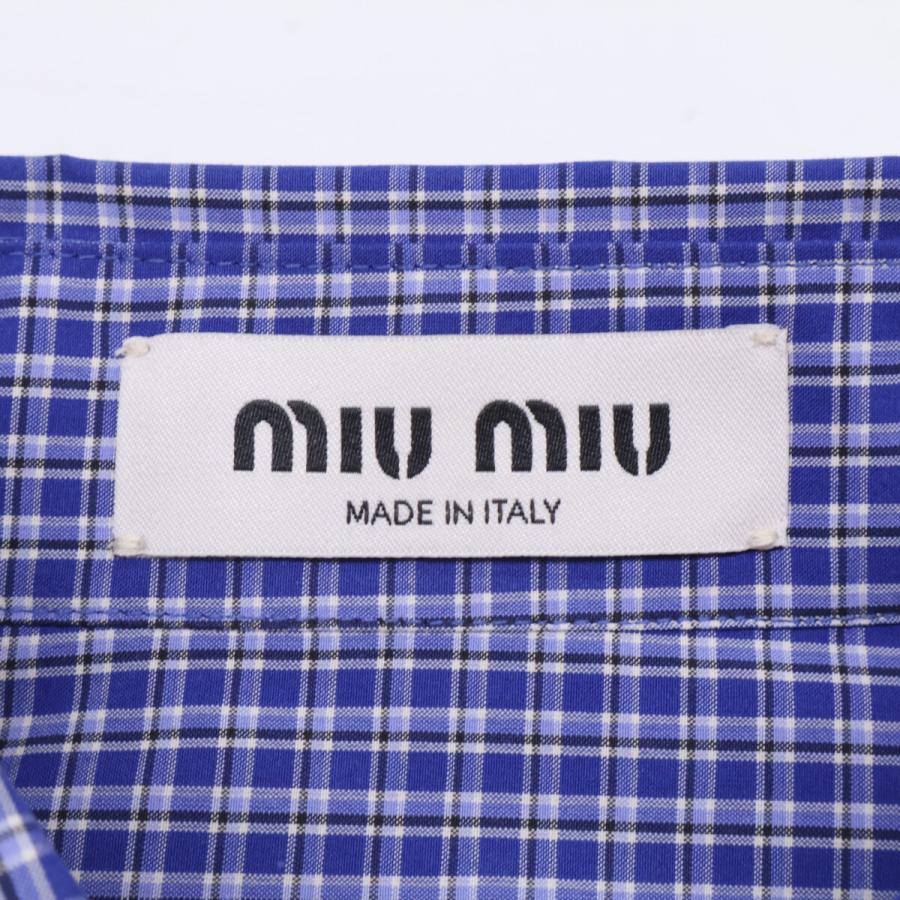 miu miu（ミュウミュウ） 美品/国内正規/23年製 MK1842 チェック 長袖