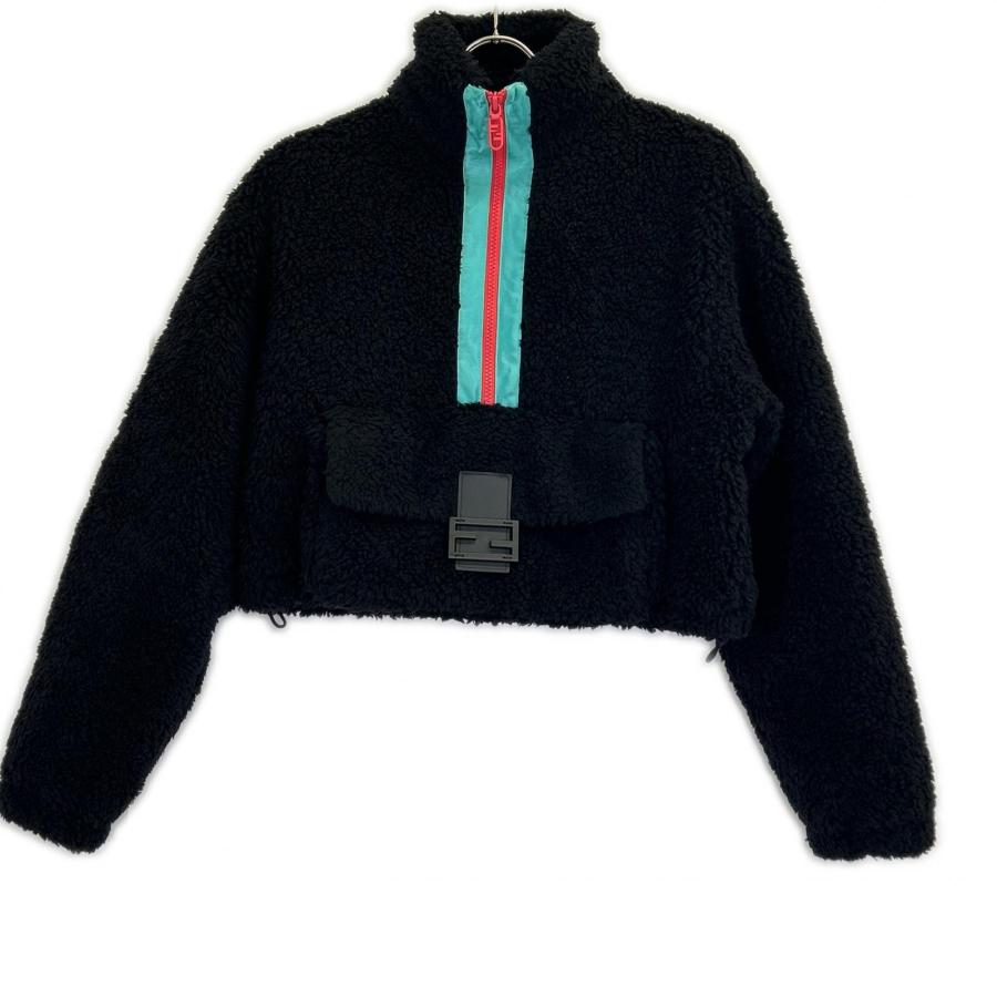 FENDI（フェンディ） ブラック FJ7352AM35 22年製 フリースジャケット 