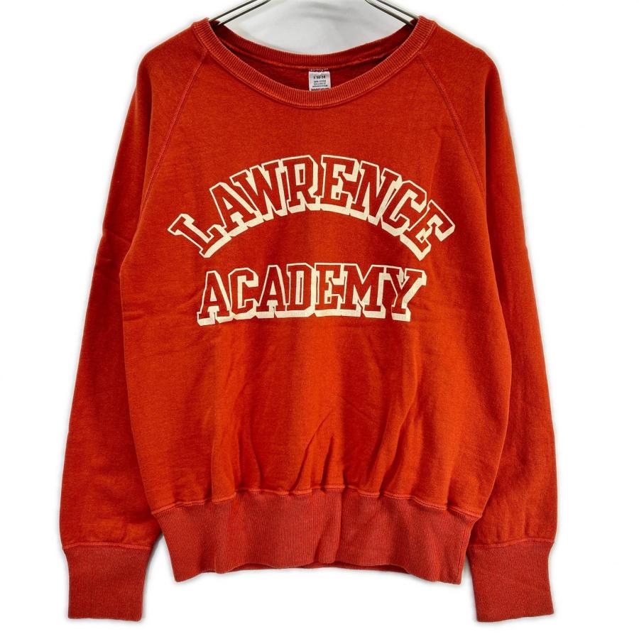 WAREHOUSE ウエアハウス レッド プリント ラグラン スウェットシャツ S 