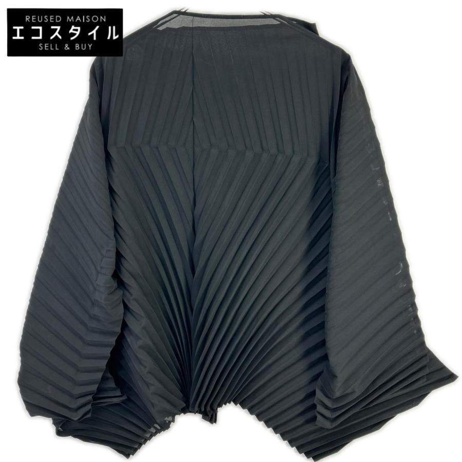 ISSEY MIYAKE（イッセイミヤケ） ブラック IM53FJ162 WAVE PLEATS Top