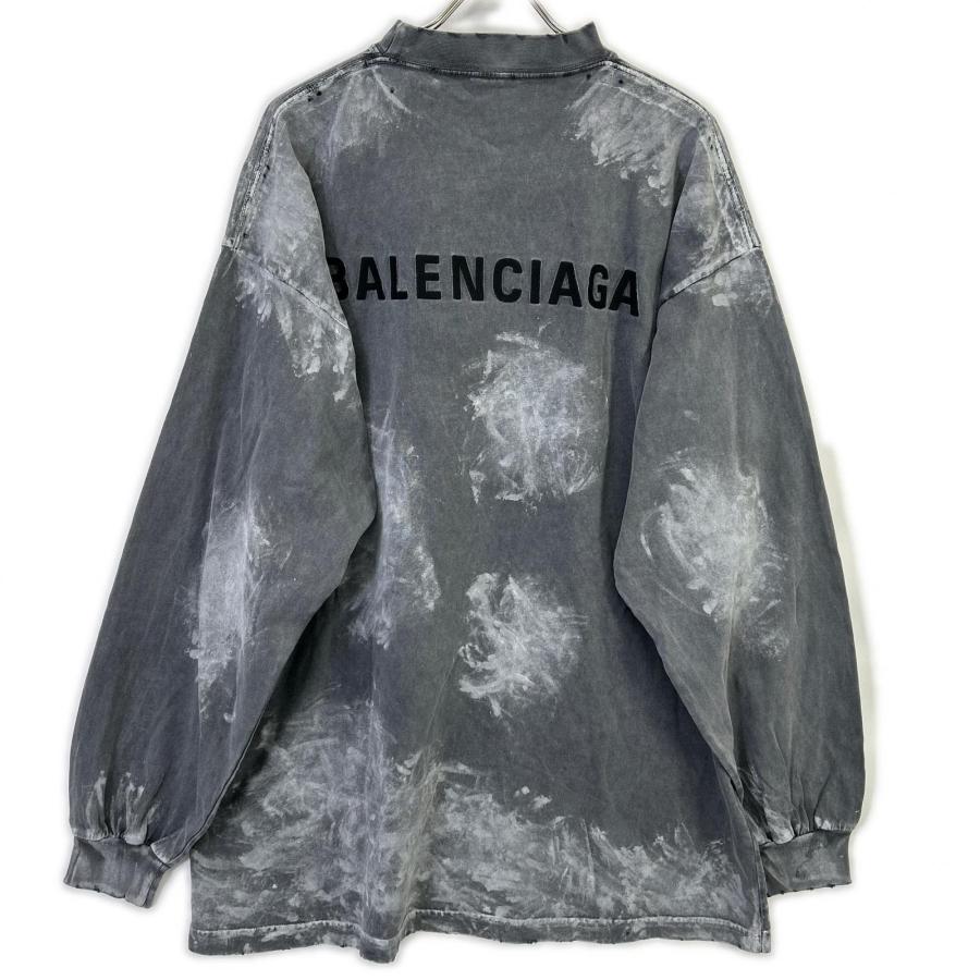 BALENCIAGA（バレンシアガ） 796917 バックロゴ ダメージ加工 ロング